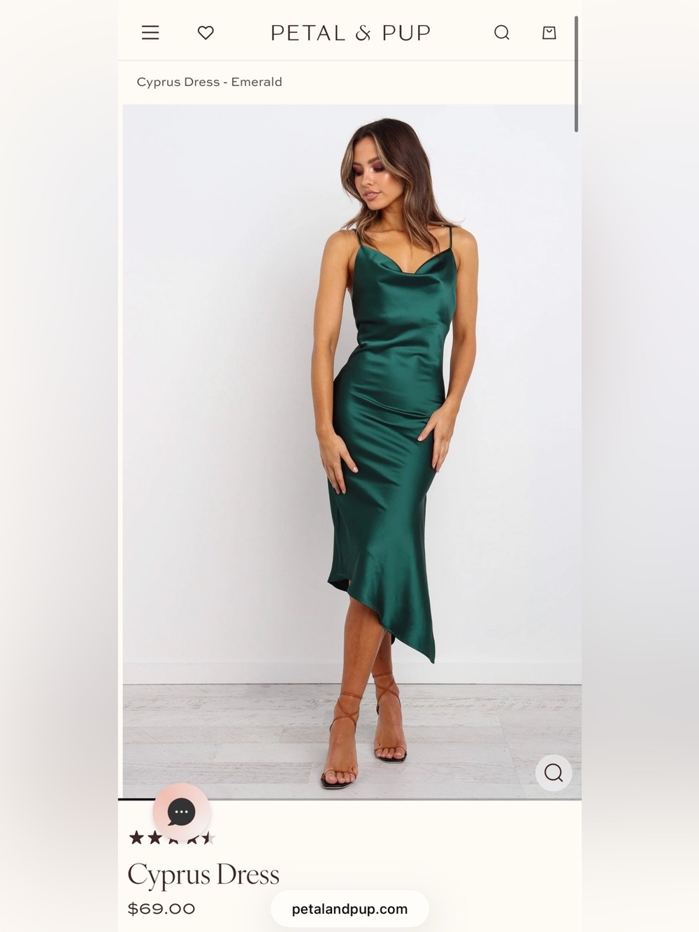 Petal & Pup Slip Midi Dress